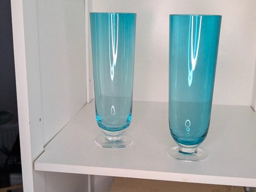 Pair vintage teal blue - vintage,