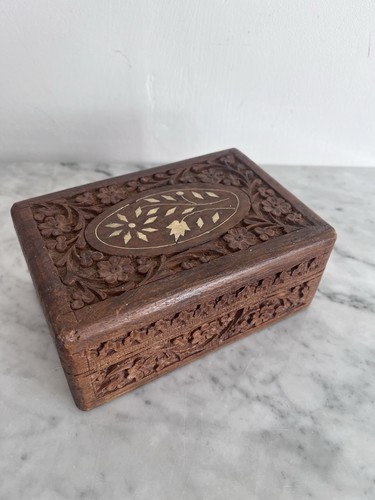 Vintage hand carved wooden - hand,