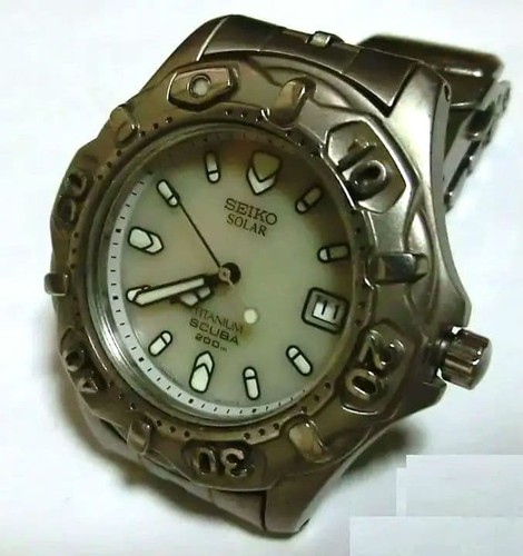 Seiko titanium scuba diver - ●seiko,