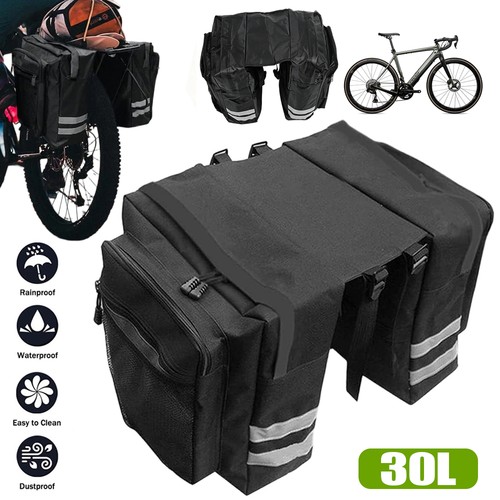 Reflective double pannier - reflective, bike