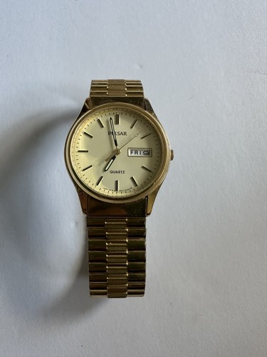Pulsar quartz men watch gold - pulsar,