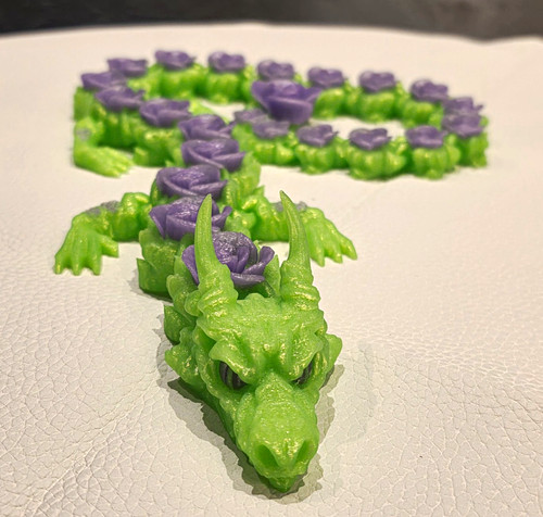 Green purple dragon - &,