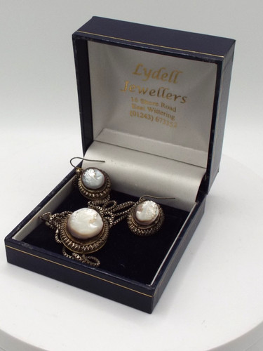 800 silver mother of - 800, pearl
