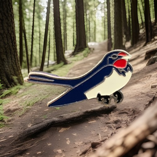 Swallow coloured enamel - swallow,