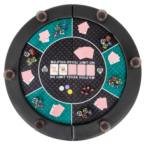 Portable round blackjack board - portable,