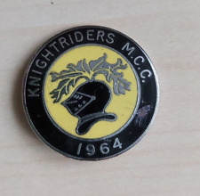 "Knightriders MCC" 1964 enamel badge