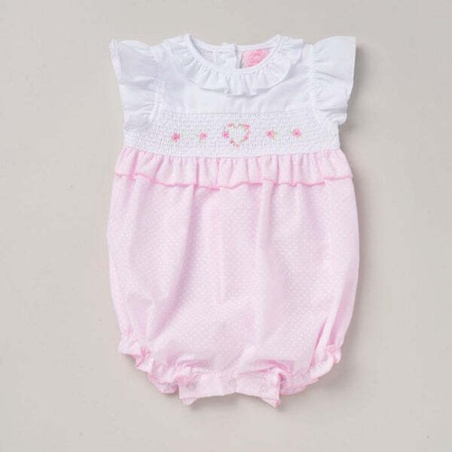 New baby girls pink - girls, smocked