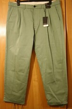 M & S Autograph Cotton Rich Pleat Front Trousers BNWT Size Waist 42 L 31" RRP£45