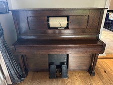 Antique Farrand Self Playing Pianola Upright Piano 