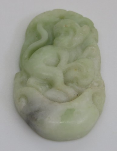 Chinese carved green stone