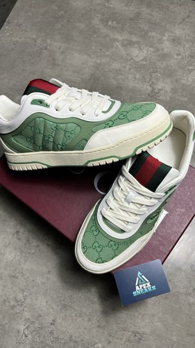 Gucci green web trainers - gucci,