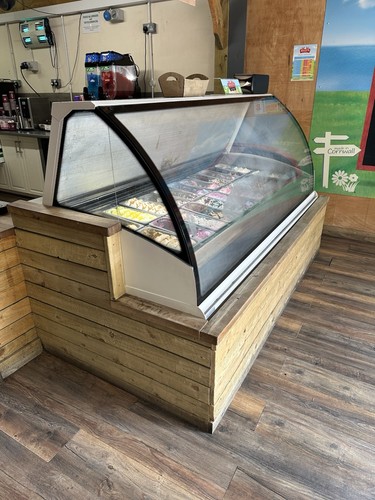 Ice cream display - ice,