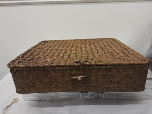 Seagrass storage basket box - storage,