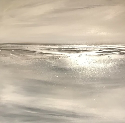 Stunning silver greys abstract - stunning, silver/greys