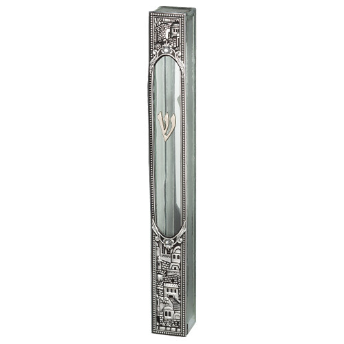 Cm glass mezuzah case - cm,