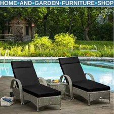Set Of 2 Sun Lounger Cushions