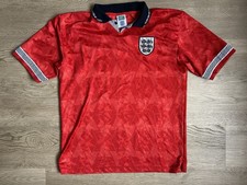 England Football Shirt Red Away Kit - Score Draw - Size L - Same Day Dispatch 