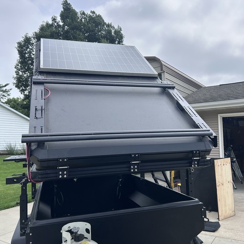 Off road trailer military - road,