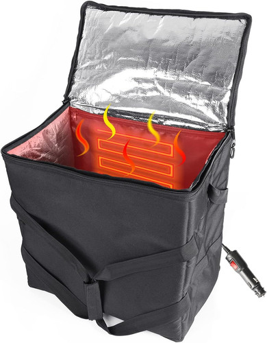 Insulated heated delivery bag - insulated,