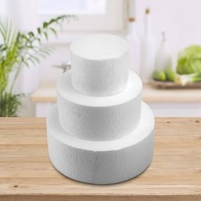 3 Piece Round Foam Cake Dummy