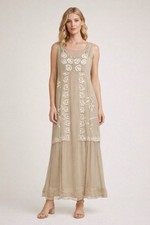 Nataya 2 Pc Dress Set Sm Beige