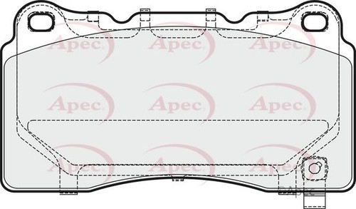 Front axle brake pads set - axle,