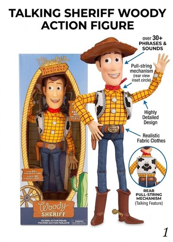 Toy story pull - toy, string