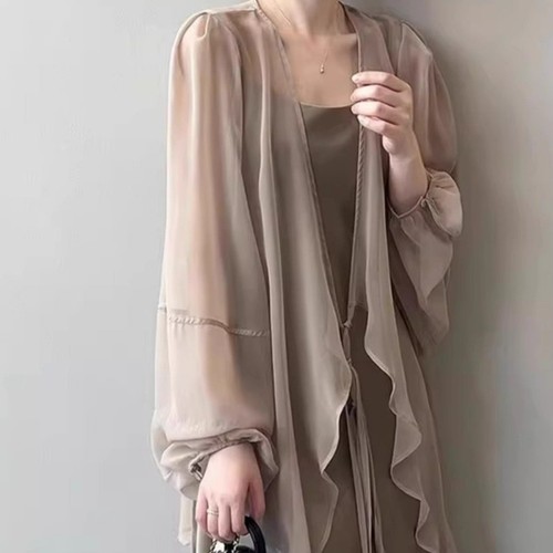 Lady sheer mesh midi shrug - lady,