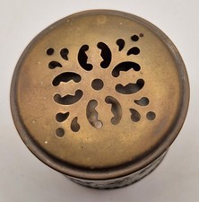 Vintage Brass Potpourri Bowl