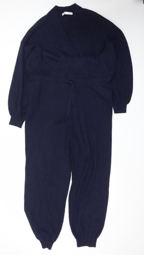 Zara women navy blue knit - zara,