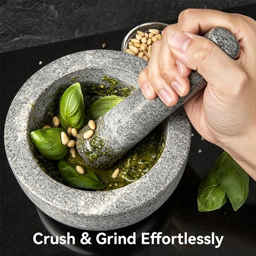 Granite mortar and - granite, pestle