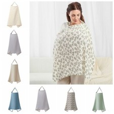 Mum Breastfeeding Nursing Cover Up Baby Poncho Shawl Udder Cotton Blanket UK