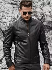 New Best Selling Men's Jacket 100% Soft Lambskin Stylish Slim Fit Wear Jacket