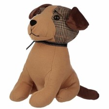 Cute tweed dog door stopper - cute,