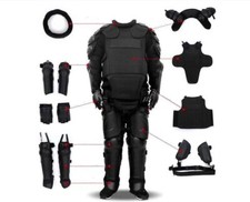 Full Tactical Police Body Protective Anti Riot Armor Suit Emergency Survival 