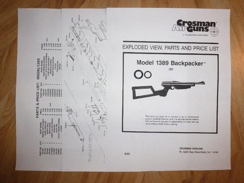 Crosman 1389 ring seal - kit, +