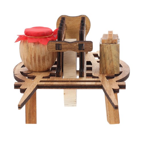 Wooden wheelbarrow model - wooden,