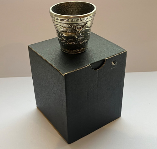 Pewter highland dram cup - highland,