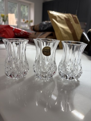 Cristal arques bud vases - d'arques,
