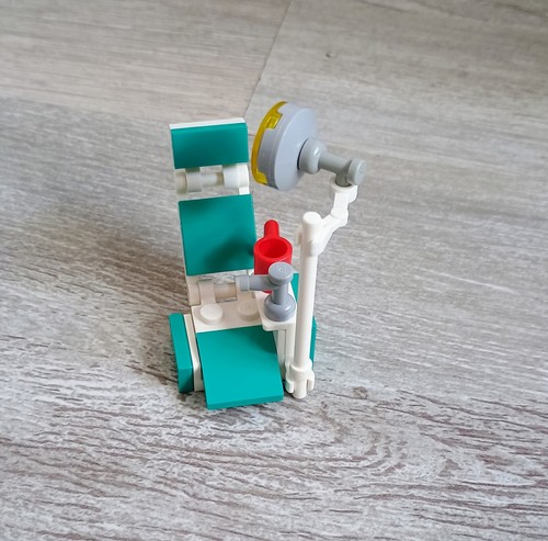 Dental chair with lamp made - , by