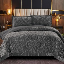 Velvet Quilted Bedspread Bed