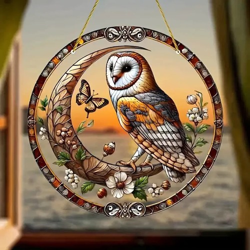 Whimsical owl moon - whimsical,