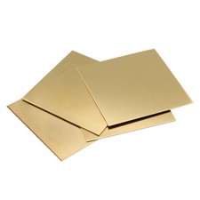 Brass Sheet DIY Metal Plate 0.5/0.8/1/1.2/1.5/2/2.5/3/4/5mm Thick Various Sizes