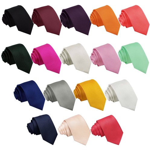 Mens slim tie woven plain - slim,
