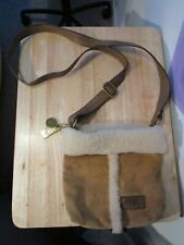 UGG BROWN CROSSBODY SUEDE Sheepskin CROSSBODY HANDBAG RRP £125.00