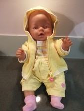 Baby Born Vintage Outfit, Zapf Creations (trousers, Braces, Top, Socks, Hoody)