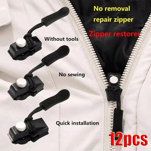 Zipper repair kit - kit, 3-12pcs