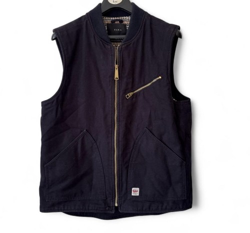Zara man navy blue gilet - man,