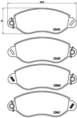 Front brake pad set disc - brake,