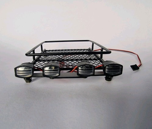Metal roof rack with led - metal,